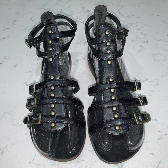 Mossimo Black Buckle Sandals - Picture 1 of 5